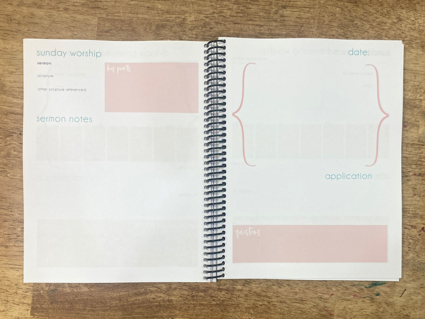 Sunday Worship Journal